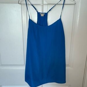 J Crew Blue Racerback Tank